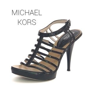 🔥Patent Leather Platform Caged Heels GUC